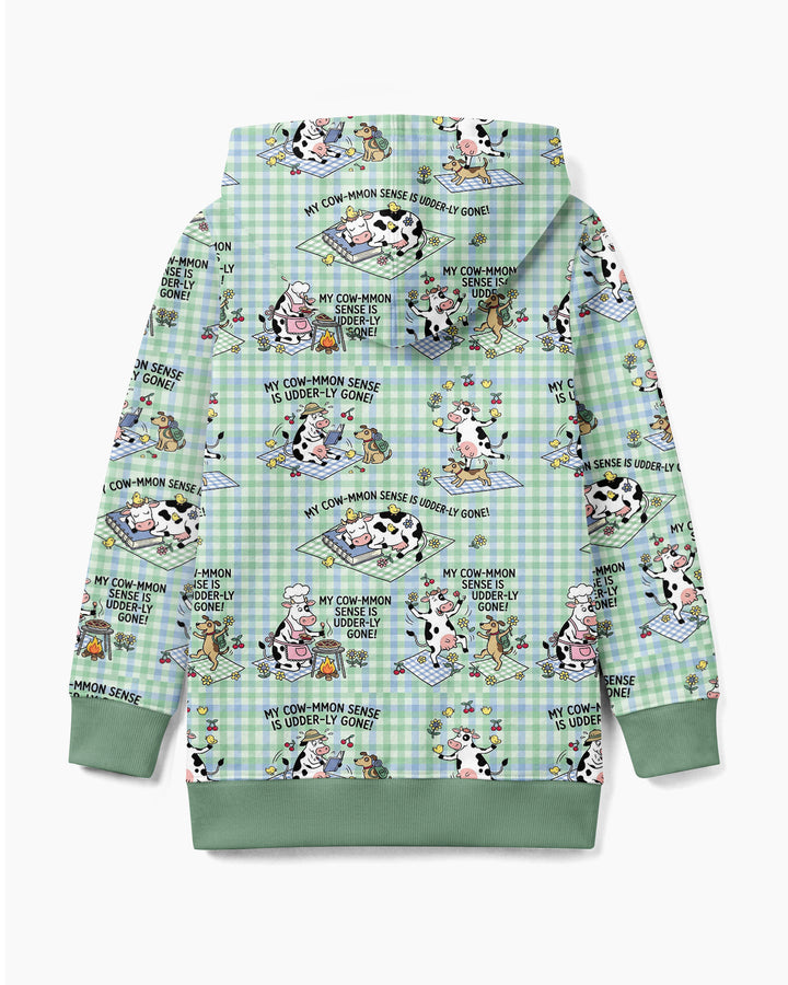 Common Sense Is Udderly Gone Bamboo Zip Hoodie