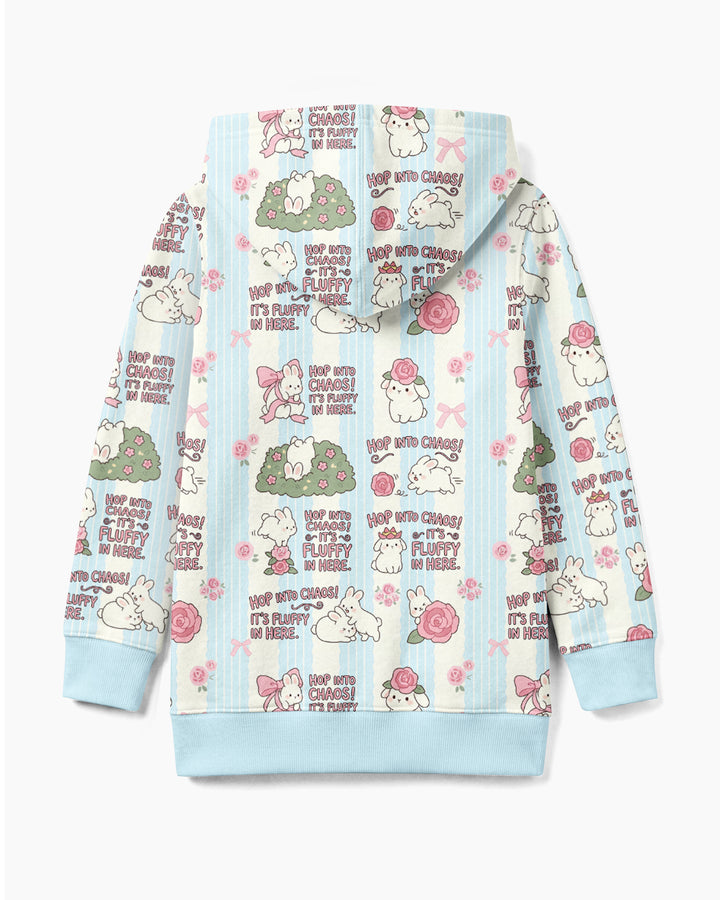 Hop Into Chaos Bamboo Zip Hoodie