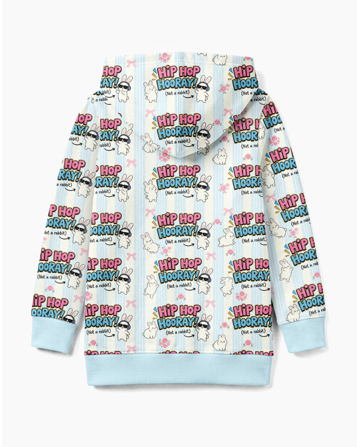 Hip Hop Bunny Bamboo Zip Hoodie