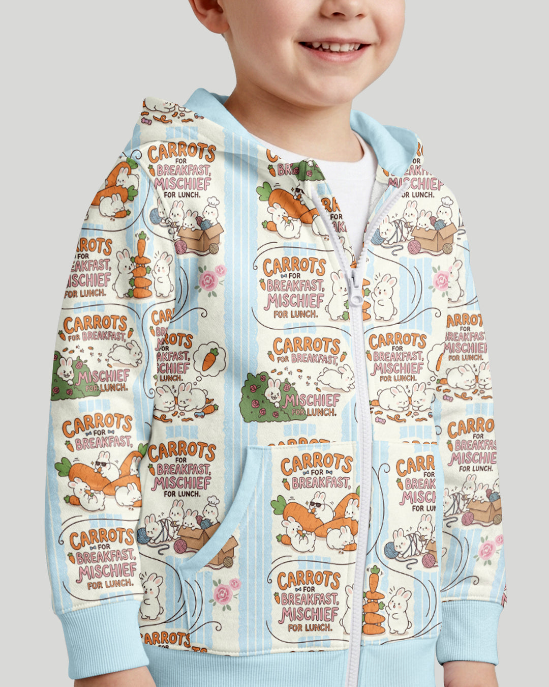 Little Troublemakers Bamboo Zip Hoodie