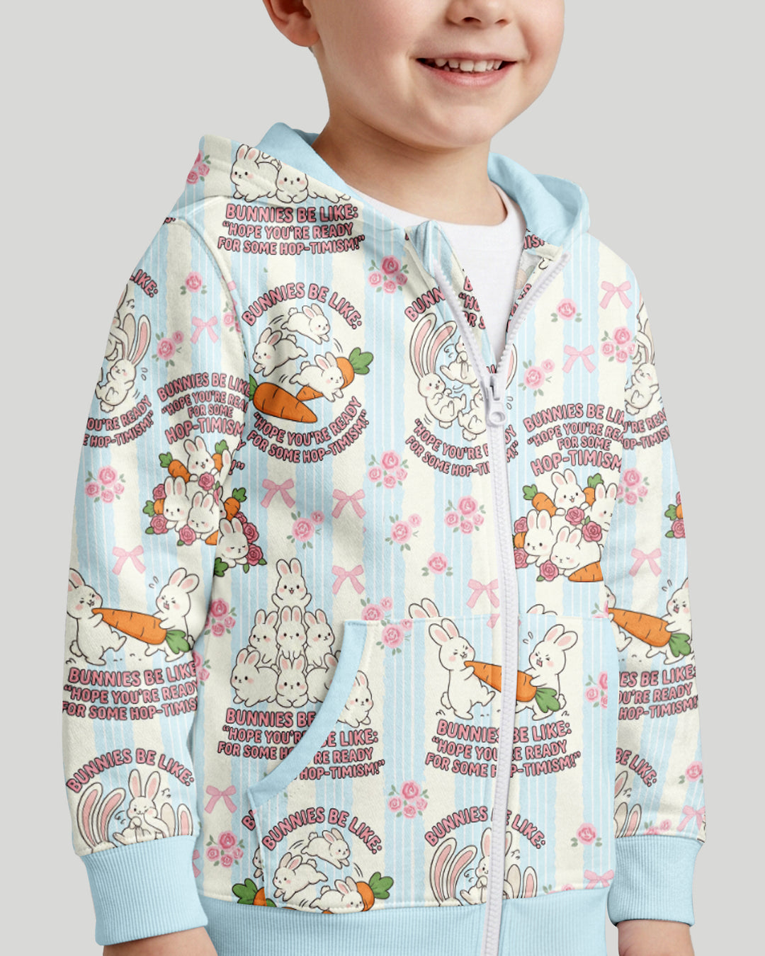 Hop-timism Bamboo Zip Hoodie