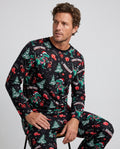 Dinosaur Raw Noel Bamboo Men's Pajama Set