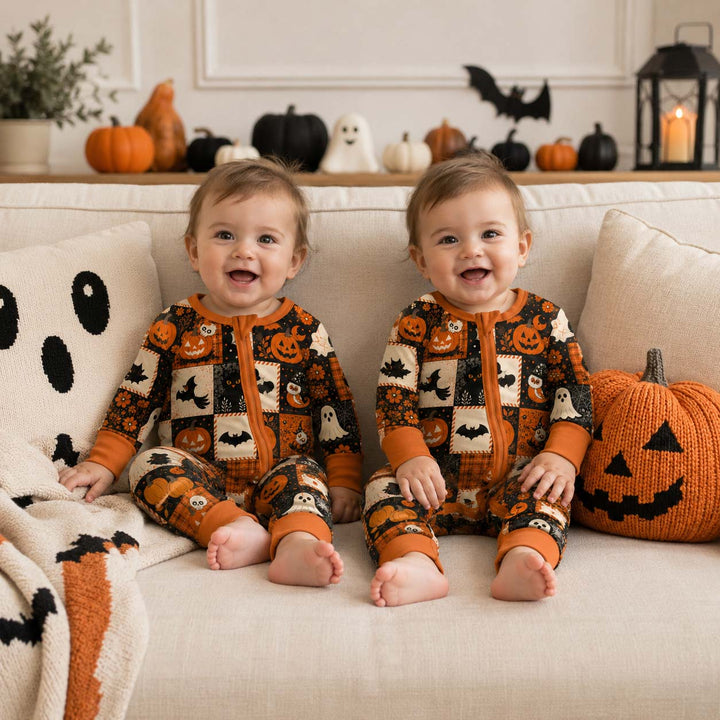 Halloween Patchwork Charm Bamboo Convertible Zippy