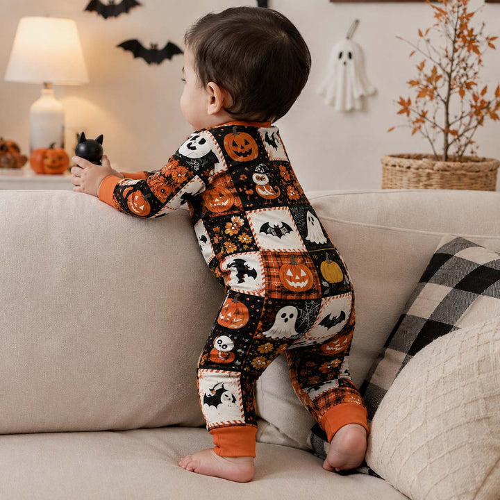 Halloween Patchwork Charm Bamboo Convertible Zippy