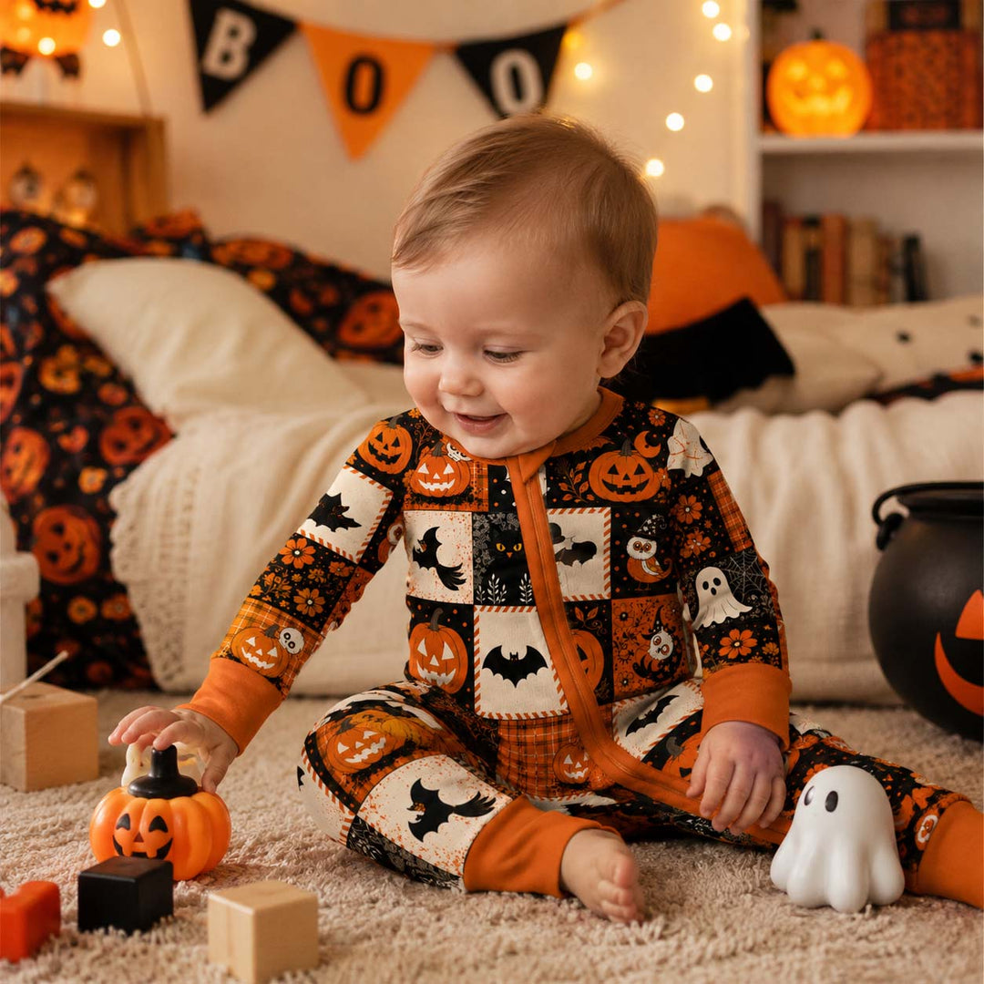 Halloween Patchwork Charm Bamboo Convertible Zippy