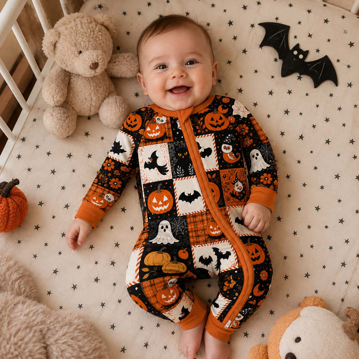 Halloween Patchwork Charm Bamboo Convertible Zippy