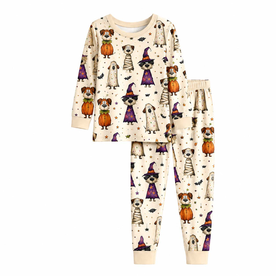 Halloween Dog Costumes Bamboo Two Piece Long Sleeve Pajama Set