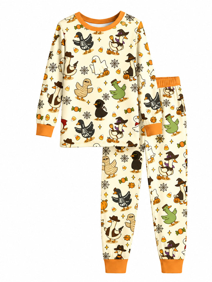 Halloween Goose Parade Bamboo Men's Pajama Set