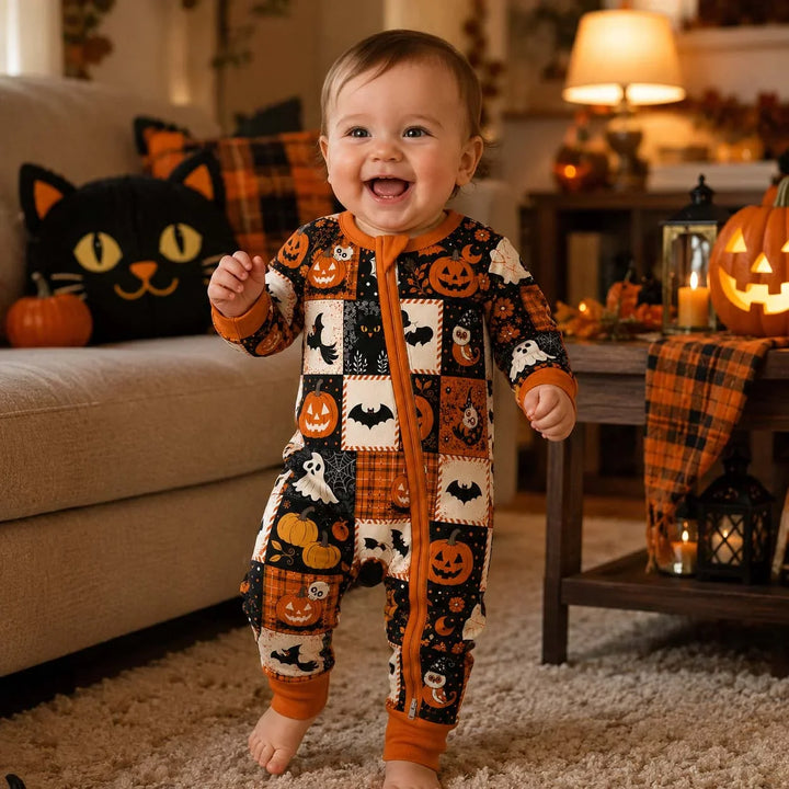 Halloween Patchwork Charm Bamboo Convertible Zippy