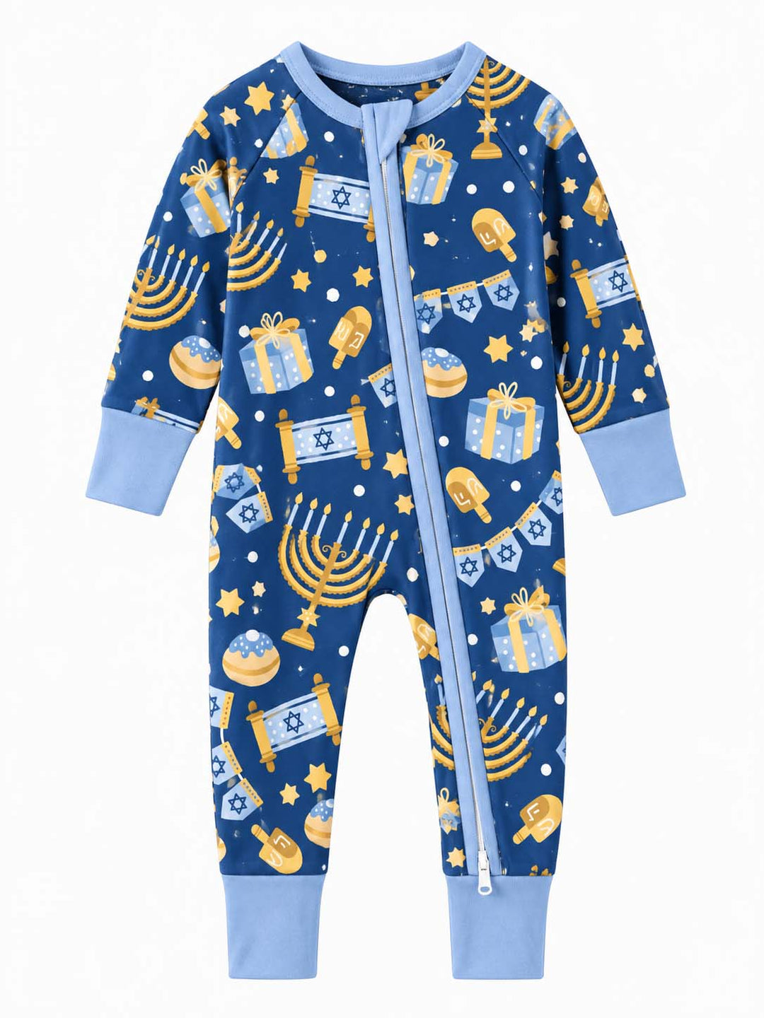 Hanukkah Festival of Lights Bamboo Convertible Zippy