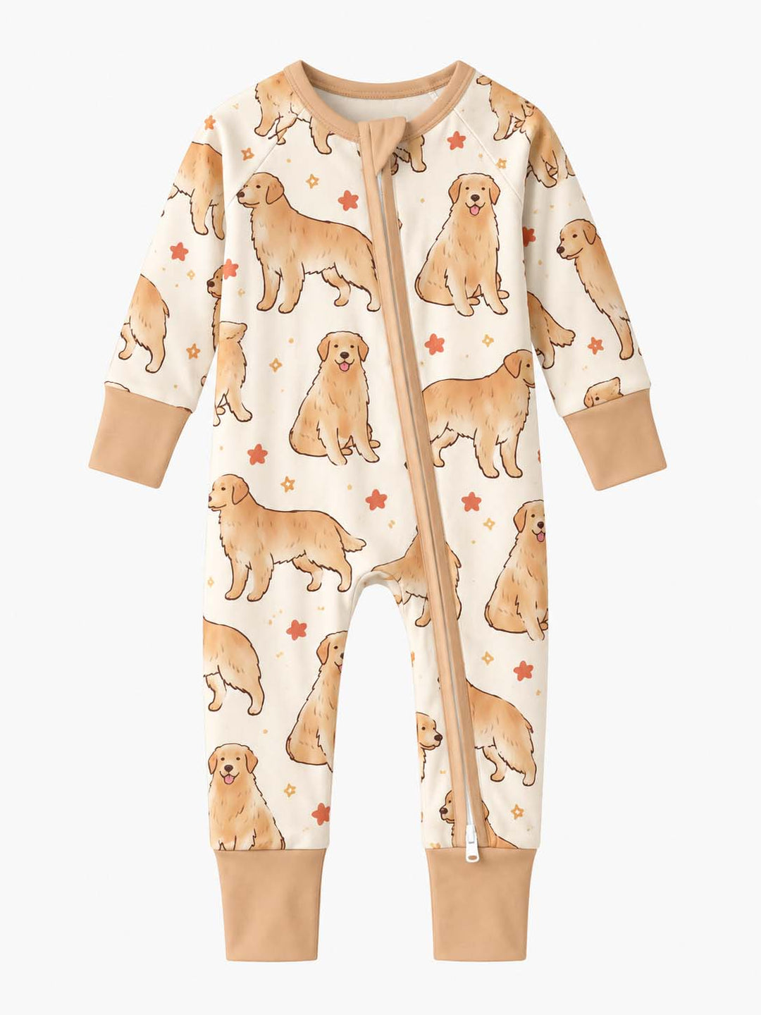 Happy Golden Retriever Moments Bamboo Convertible Zippy