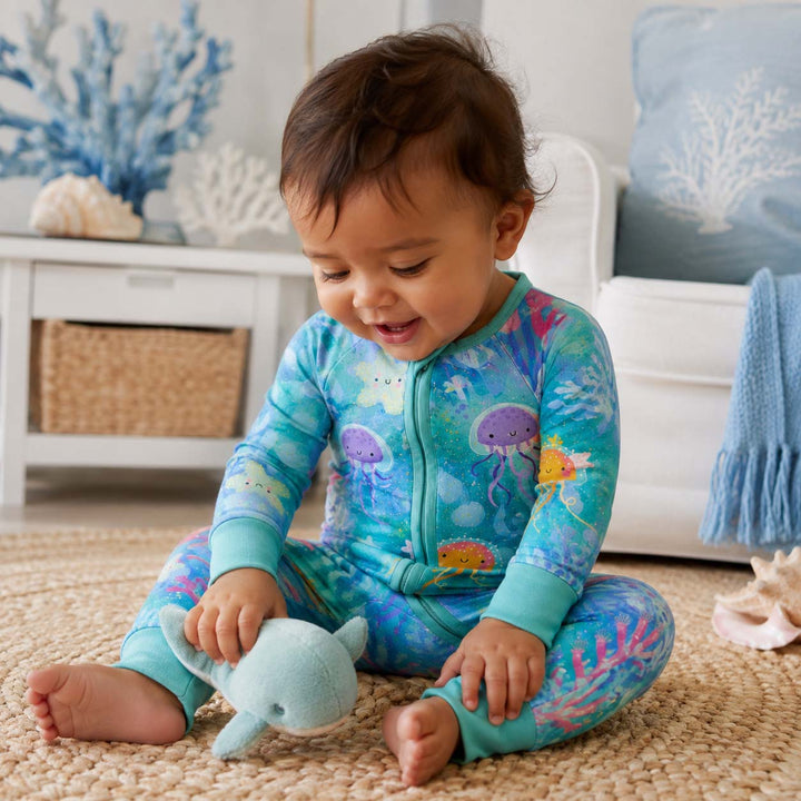 Happy Jellyfish Garden Bamboo Convertible Zippy