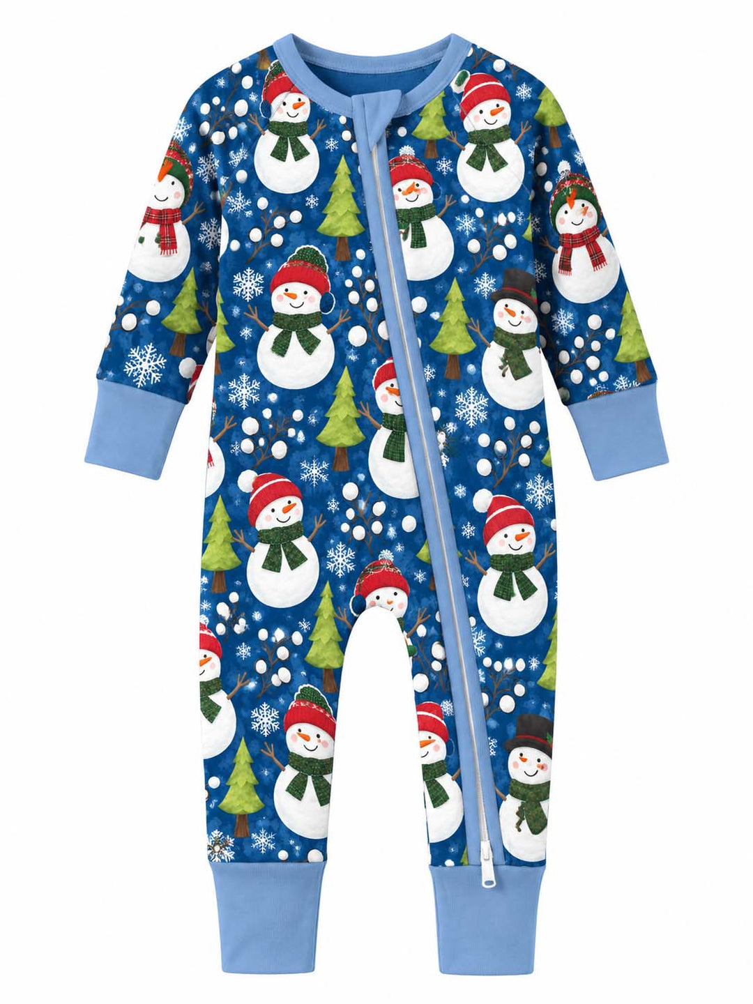 Happy Snowman Winter Bamboo Convertible Zippy