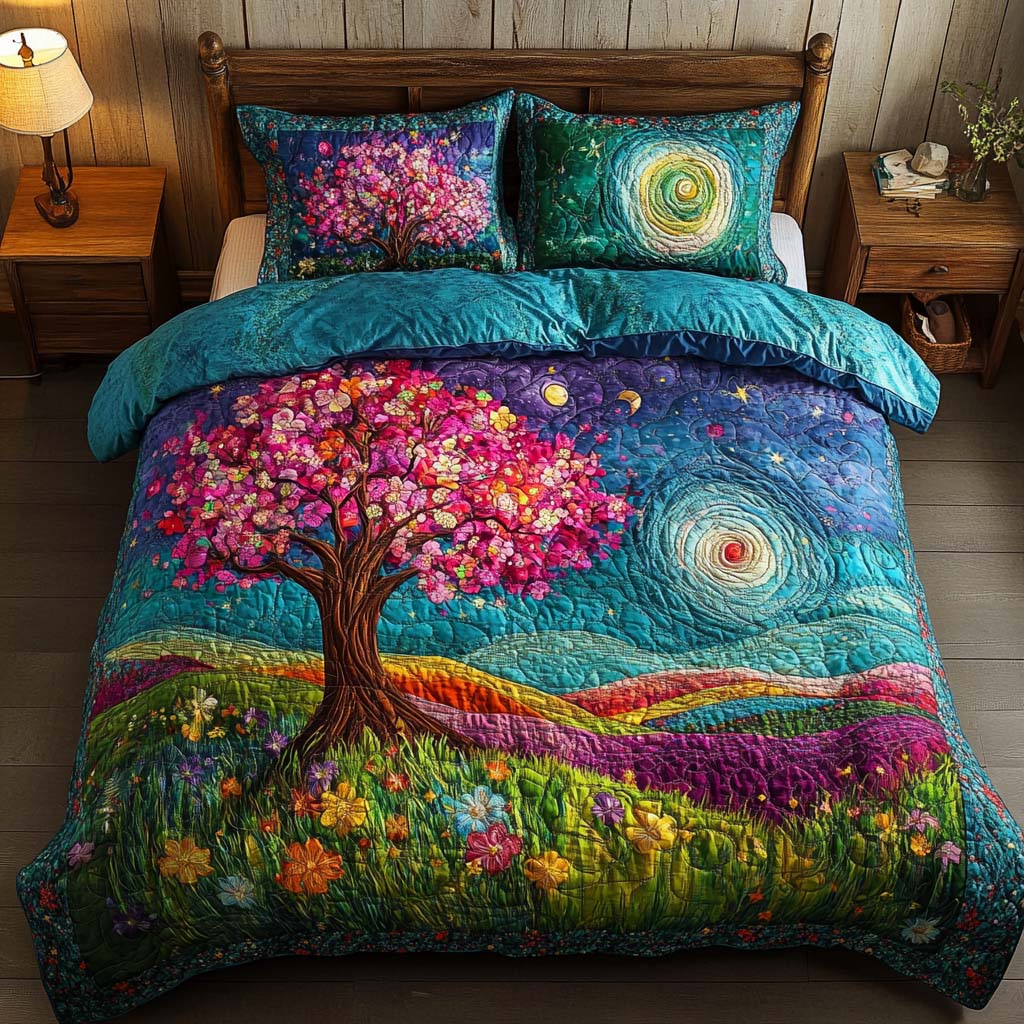 Harmony Root Tree Bamboo Quilt Bedding Set