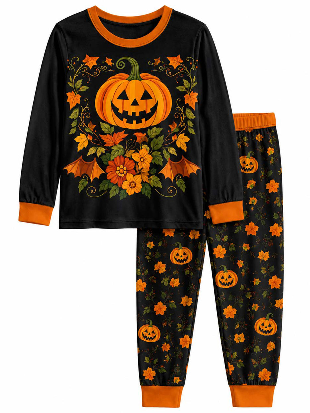 Harvest Pumpkin Glow Bamboo Men's Pajama Set