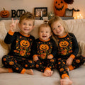 Harvest Pumpkin Glow Bamboo Two Piece Long Sleeve Pajama Set
