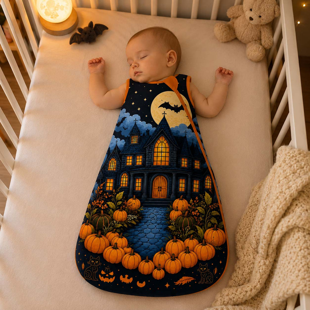 Haunted Manor Night Bamboo Sleep Bag