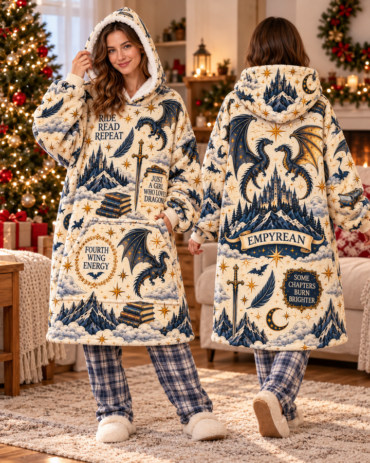 Lost In Dragon Kingdom Blanket Hoodie