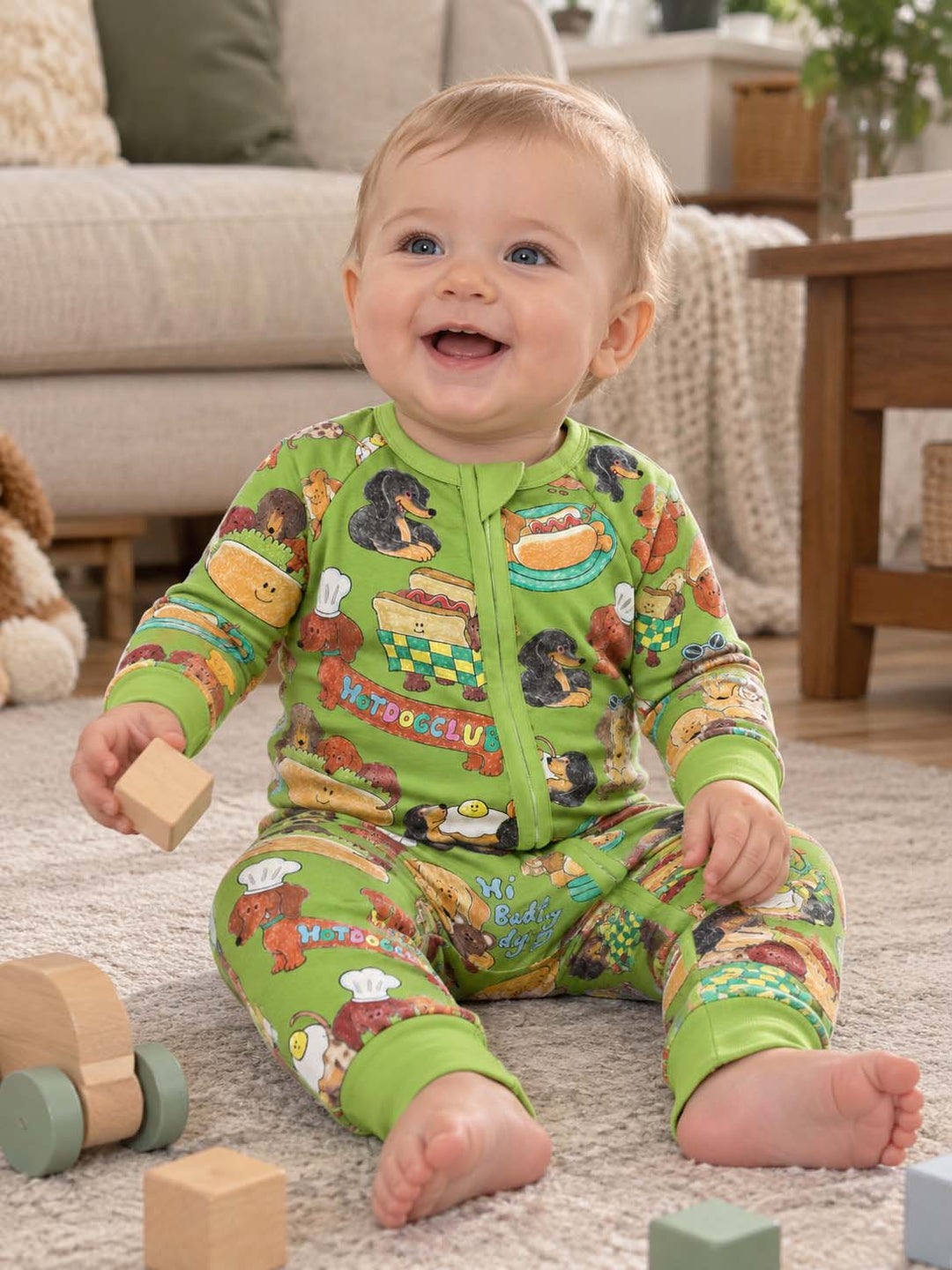 Hot Dog Club Dachshund Doodles Bamboo Convertible Zippy