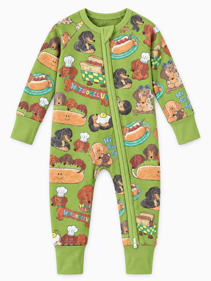 Hot Dog Club Dachshund Doodles Bamboo Convertible Zippy