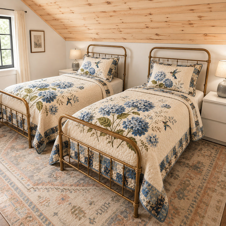 Humming Glow Bamboo Quilt Bedding Set
