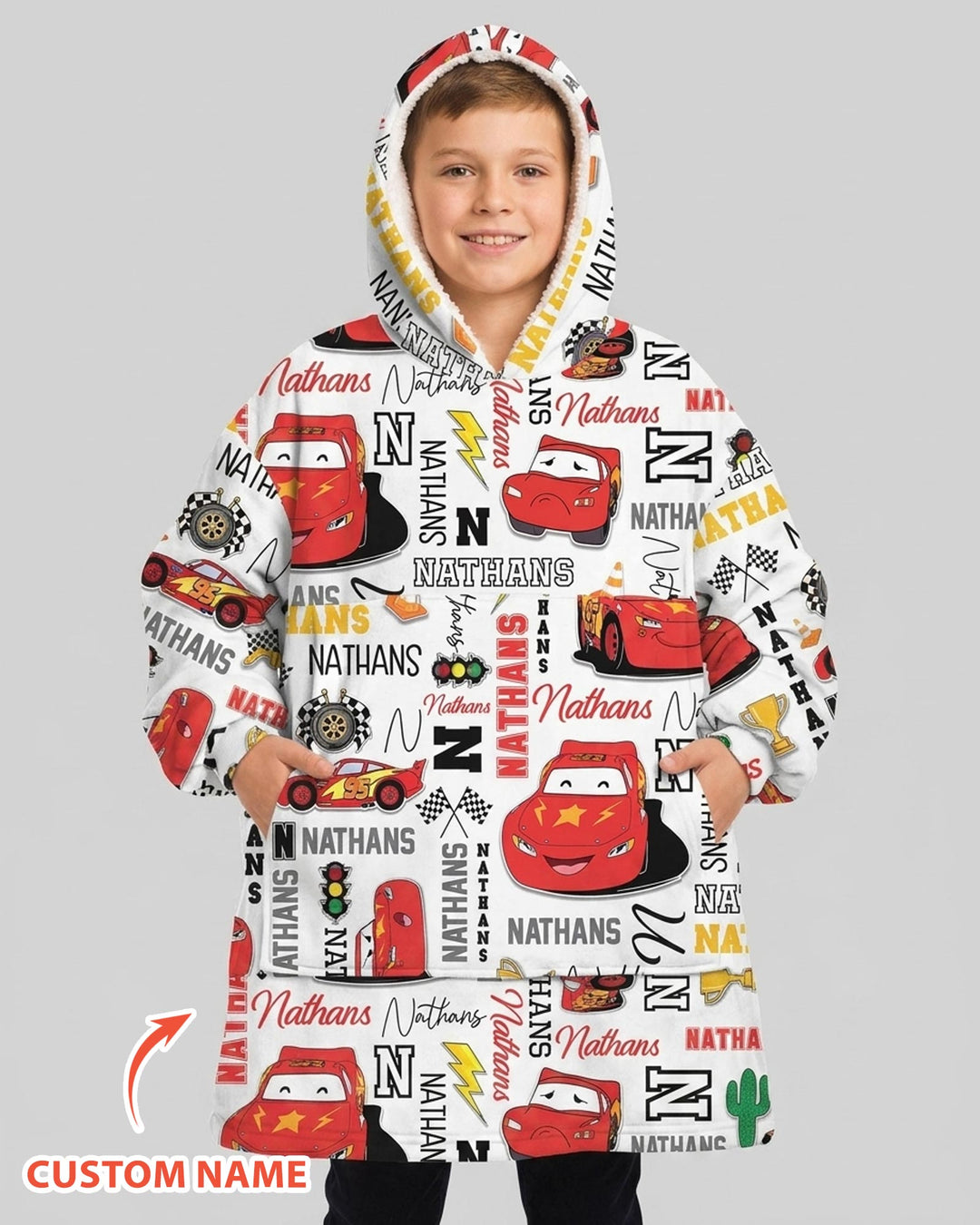 Fast Cars Bamboo Blanket Hoodie