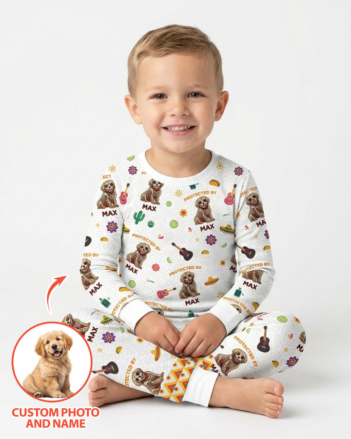 Dia De Los Muertos Bamboo Two Piece Long Sleeve Pajama Set