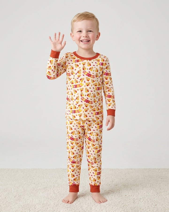 Gobble Gobble Bamboo Two Piece Long Sleeve Pajama Set