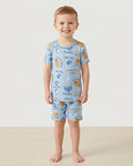Family Hanukkah Matching Bamboo Two Piece Short Sleeve Shorts Pajama Set