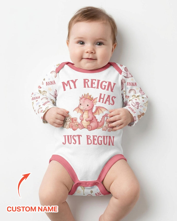 My Reign Has Just Begun Custom Name Bamboo Bodysuit