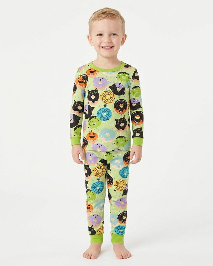 Halloween Donut Bamboo Two Piece Long Sleeve Pajama Set
