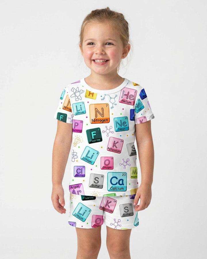 Science Elements Bamboo Two Piece Short Sleeve Shorts Pajama Set