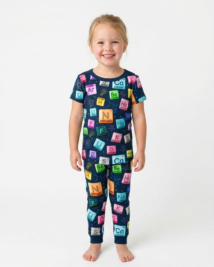 Science Elements Bamboo Two Piece Short Sleeve Pajama Set