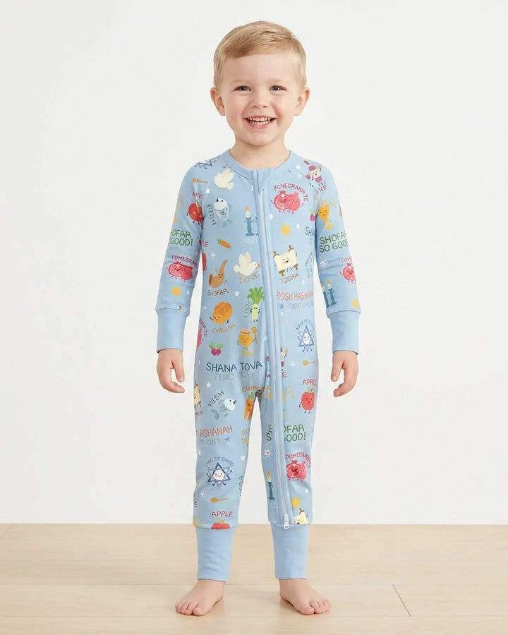 Family Rosh Hashanah Matching Bamboo Convertible Zippy