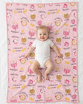 Family Hanukkah Matching Bamboo Blanket