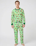 Soccer Game Day Go Team Mexico Family Matching Bamboo Men's Pajama Set