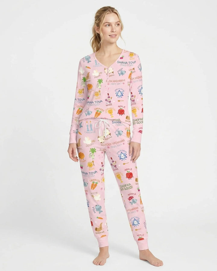 Family Rosh Hashanah Matching Bamboo Women Pajama Set