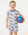 American Hot Dog Bamboo Two Piece Short Sleeve Shorts Pajama Set