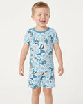Dude Shark Bamboo Two Piece Short Sleeve Shorts Pajama Set