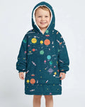 Solar System Explorers Bamboo Blanket Hoodie