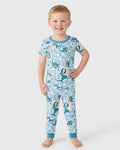 Dude Shark Bamboo Two Piece Short Sleeve Pajama Set