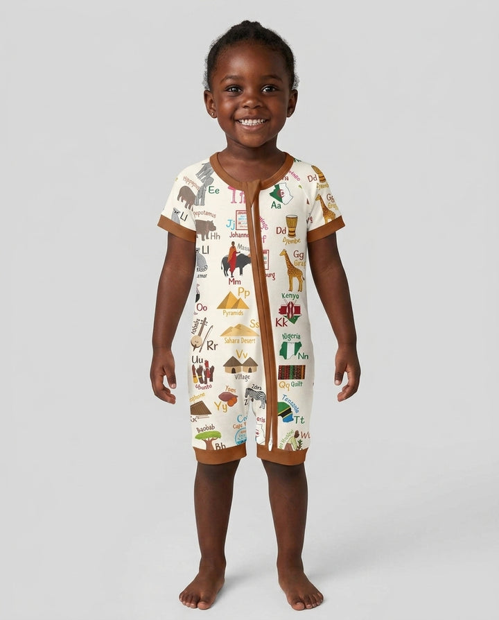 Explore Africa Geography Alphabet Bamboo Shorty Zippy