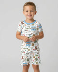 Hooked The Best Dad Daddy & Me Matching Bamboo Two Piece Short Sleeve Shorts Pajama Set