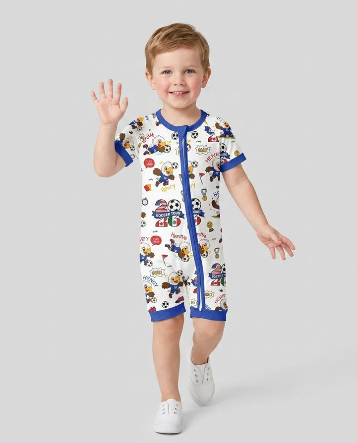 USA We Are Champions Soccer Tour 2026 Bamboo Shorty Zippy