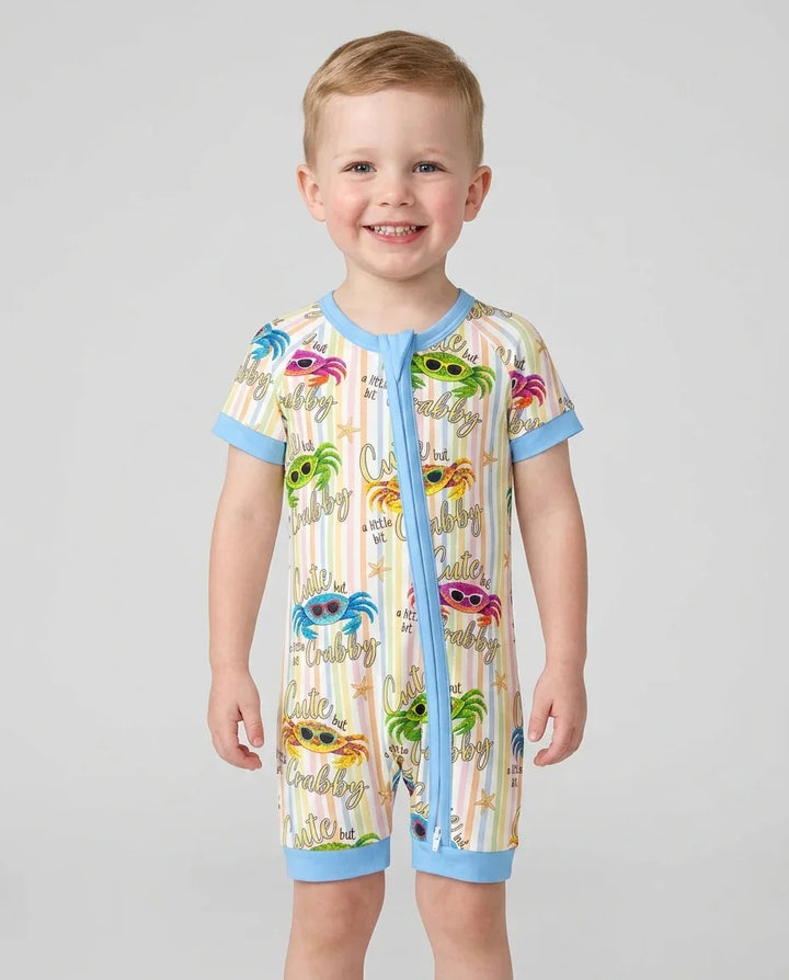 Cute But A Little Bit Crabby Bamboo Shorty Zippy