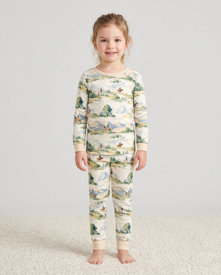 Template Bamboo Two Piece Long Sleeve Pyjamas Set