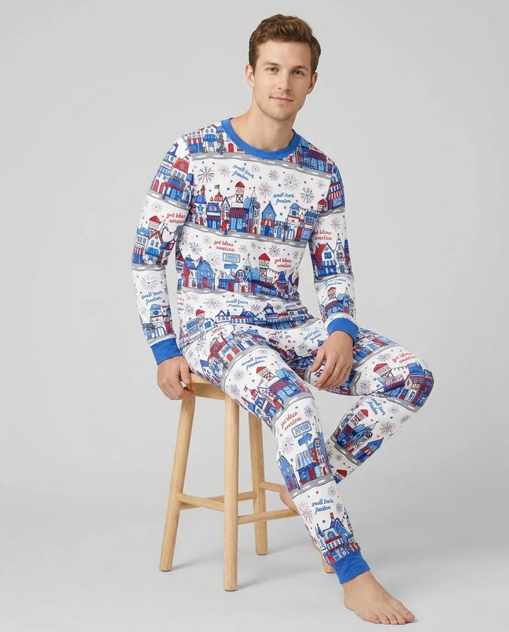 Small Town Freedom USA Bamboo Men's Pajama Set