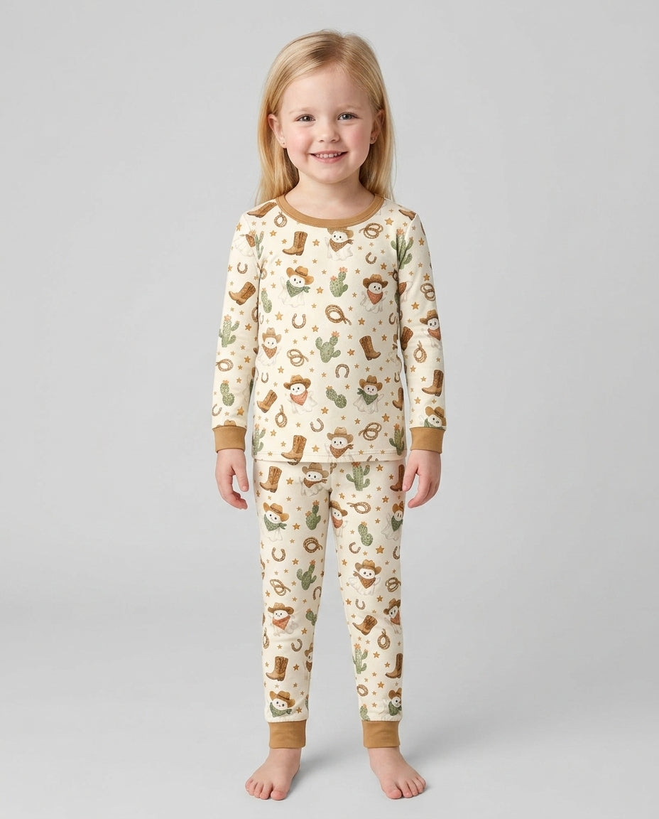 Template Bamboo Two Piece Long Sleeve Pyjamas Set