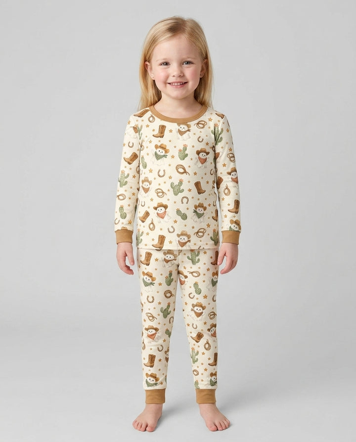 Template Bamboo Two Piece Long Sleeve Pyjamas Set