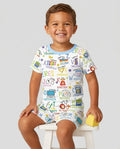 You Are Spanish Alphabet Version Bamboo Two Piece Short Sleeve Shorts Pajama Set